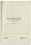 Moe Howard's 22pp. Script Dated June 1953 for The Three Stooges Film ''Pardon My Backfire'' -- With Annotations in Moe's Hand Including His Signatures & Extra 2pp. Shot List -- Very Good Condition